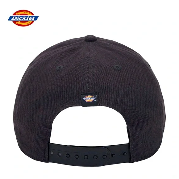 NEW DICKIES Cap Washed Canvas Hat Black Adjustable Snapback One Size Men’s - Picture 2 of 15